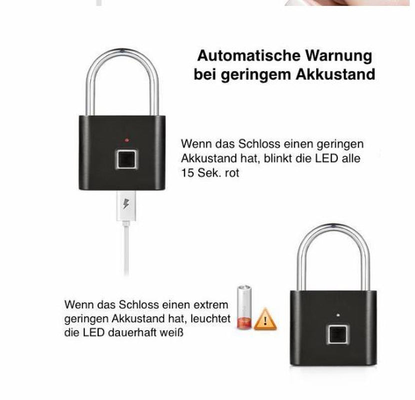 Smart Fingerprint Padlock - Keyless Security for Home & Travel